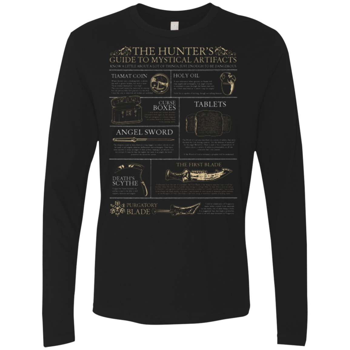 T-Shirts Black / Small Guide To Mystical Artifacts Men's Premium Long Sleeve