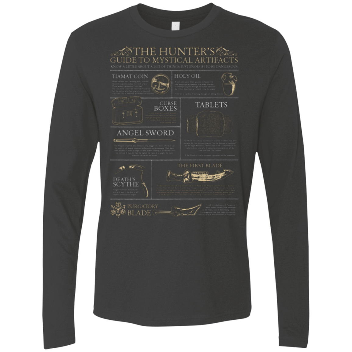 T-Shirts Heavy Metal / Small Guide To Mystical Artifacts Men's Premium Long Sleeve