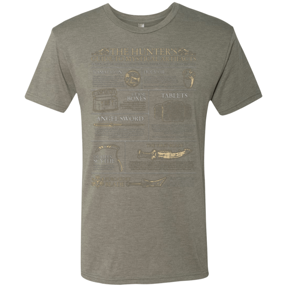 T-Shirts Venetian Grey / Small Guide To Mystical Artifacts Men's Triblend T-Shirt