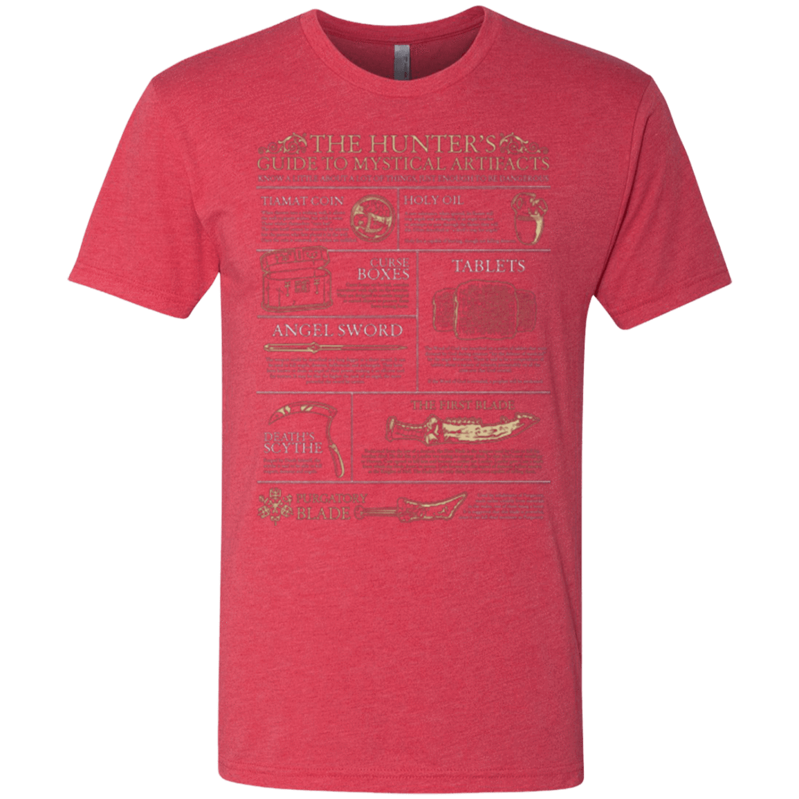 T-Shirts Vintage Red / Small Guide To Mystical Artifacts Men's Triblend T-Shirt