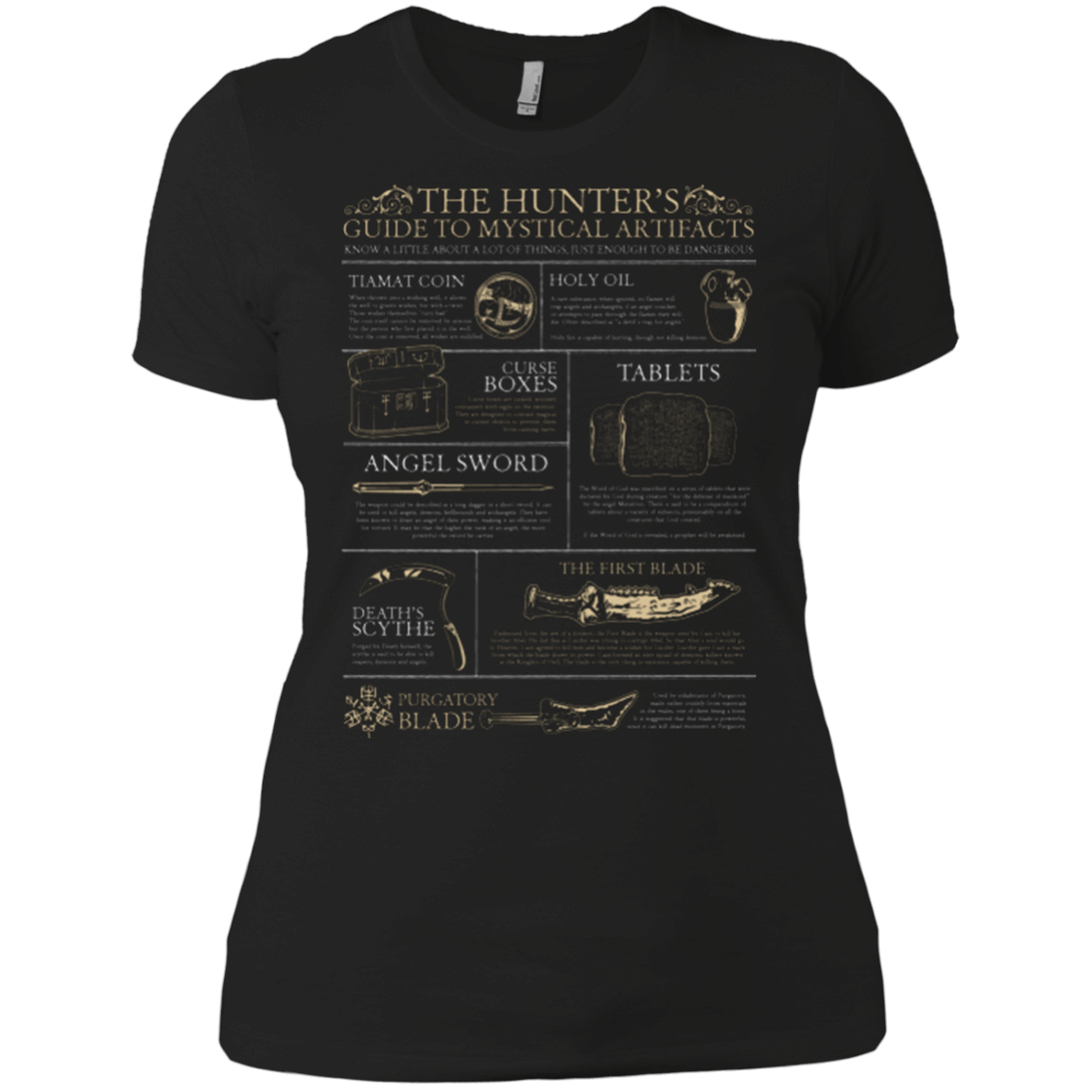 T-Shirts Black / X-Small Guide To Mystical Artifacts Women's Premium T-Shirt