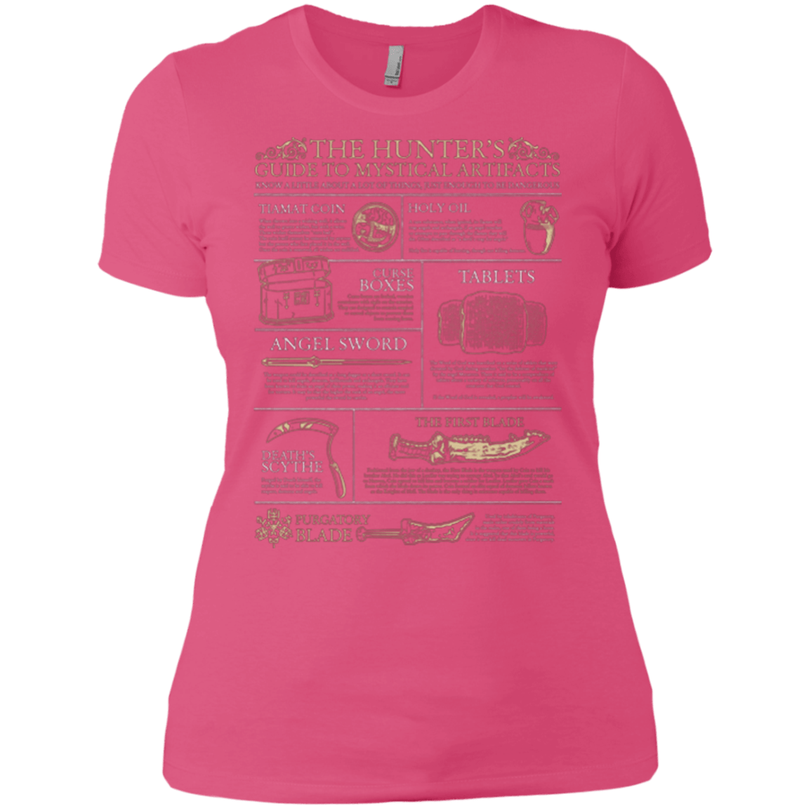 T-Shirts Hot Pink / X-Small Guide To Mystical Artifacts Women's Premium T-Shirt