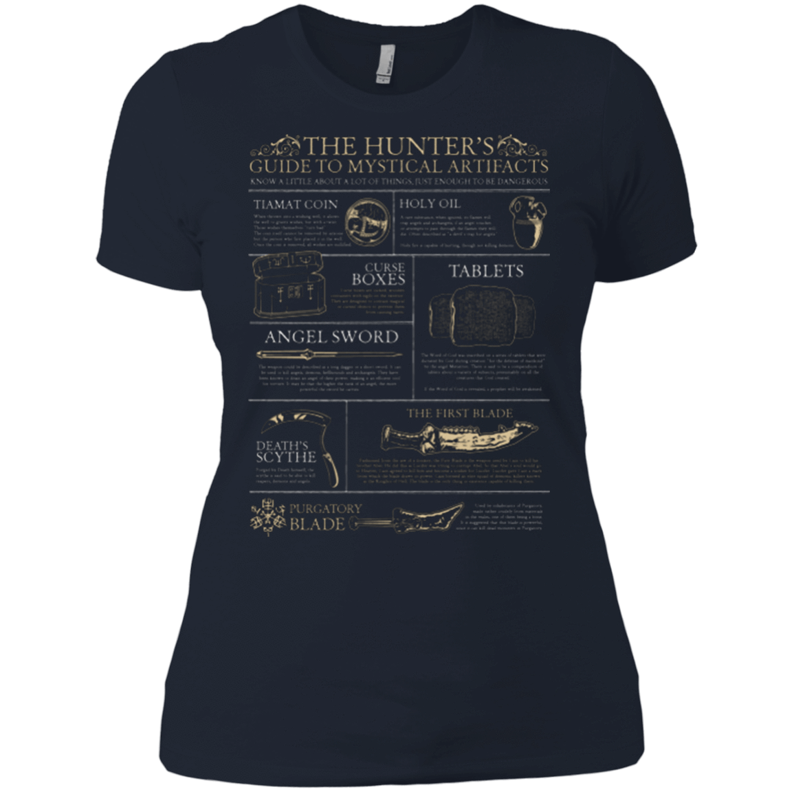 T-Shirts Midnight Navy / X-Small Guide To Mystical Artifacts Women's Premium T-Shirt