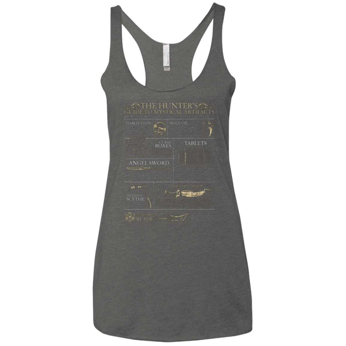 T-Shirts Premium Heather / X-Small Guide To Mystical Artifacts Women's Triblend Racerback Tank