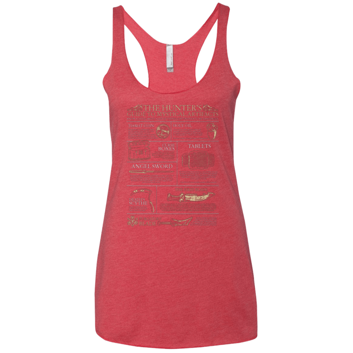 T-Shirts Vintage Red / X-Small Guide To Mystical Artifacts Women's Triblend Racerback Tank