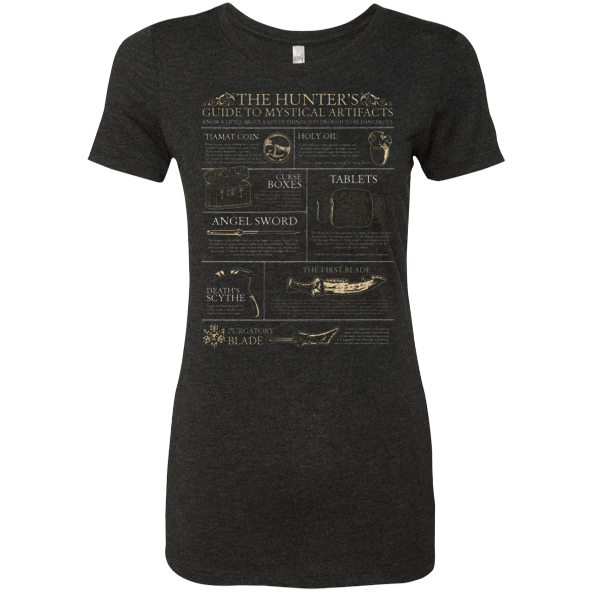 T-Shirts Vintage Black / Small Guide To Mystical Artifacts Women's Triblend T-Shirt