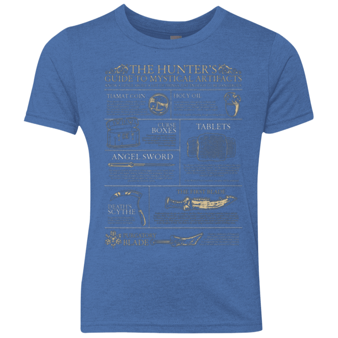 T-Shirts Vintage Royal / YXS Guide To Mystical Artifacts Youth Triblend T-Shirt