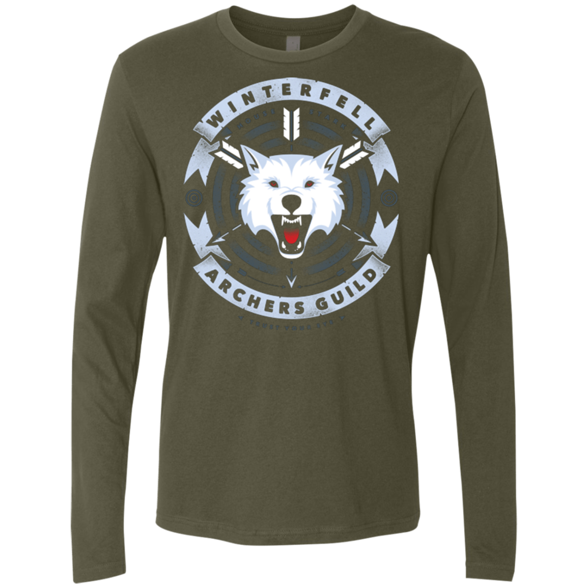 T-Shirts Military Green / Small Guild of Archers Men's Premium Long Sleeve