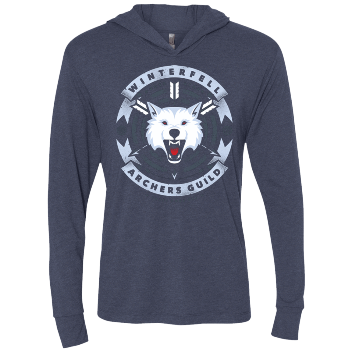 T-Shirts Vintage Navy / X-Small Guild of Archers Triblend Long Sleeve Hoodie Tee