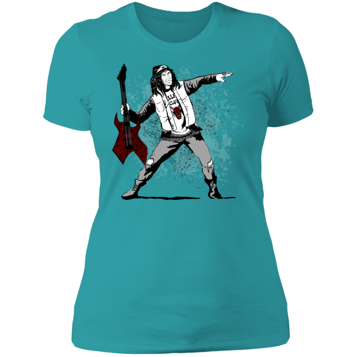 T-Shirts Tahiti Blue / S Guitar Women's Premium T-Shirt