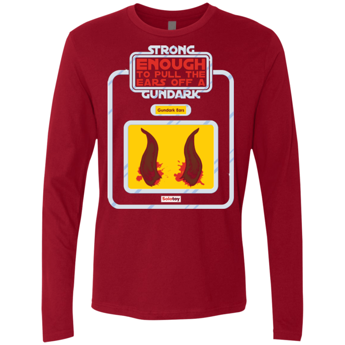 T-Shirts Cardinal / Small Gundark Ears Men's Premium Long Sleeve