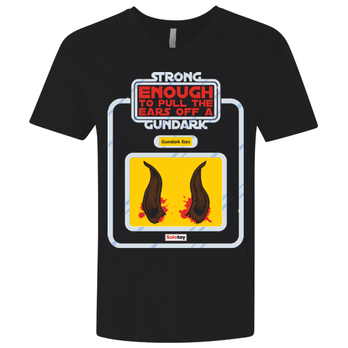 T-Shirts Black / X-Small Gundark Ears Men's Premium V-Neck