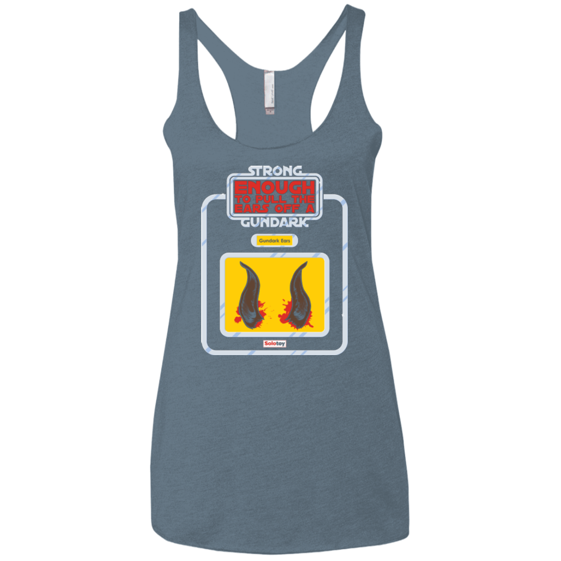 T-Shirts Indigo / X-Small Gundark Ears Women's Triblend Racerback Tank