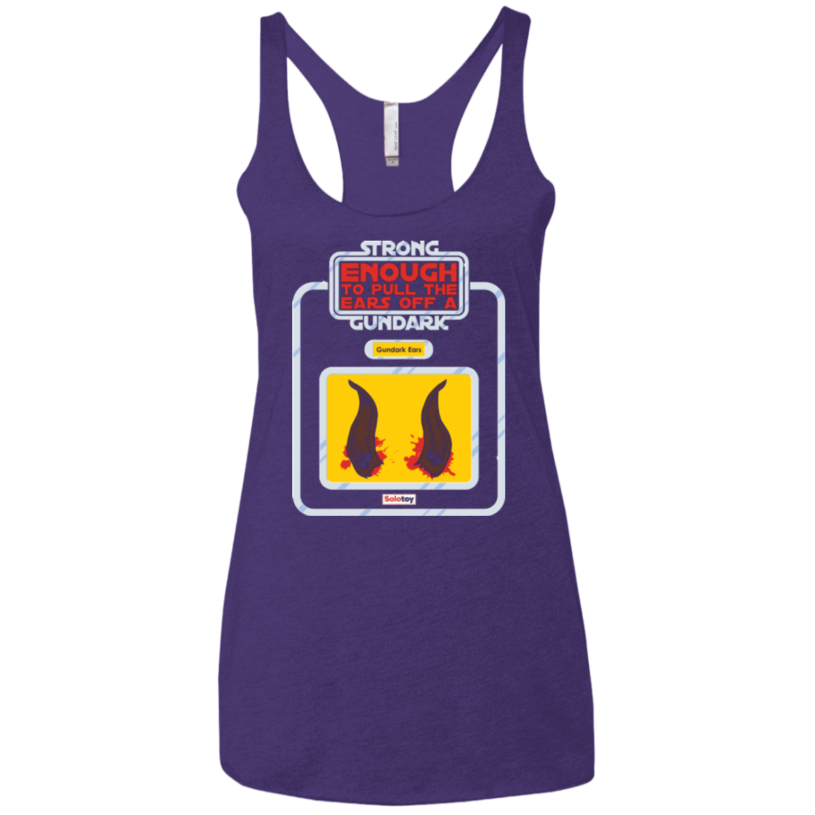 T-Shirts Purple / X-Small Gundark Ears Women's Triblend Racerback Tank
