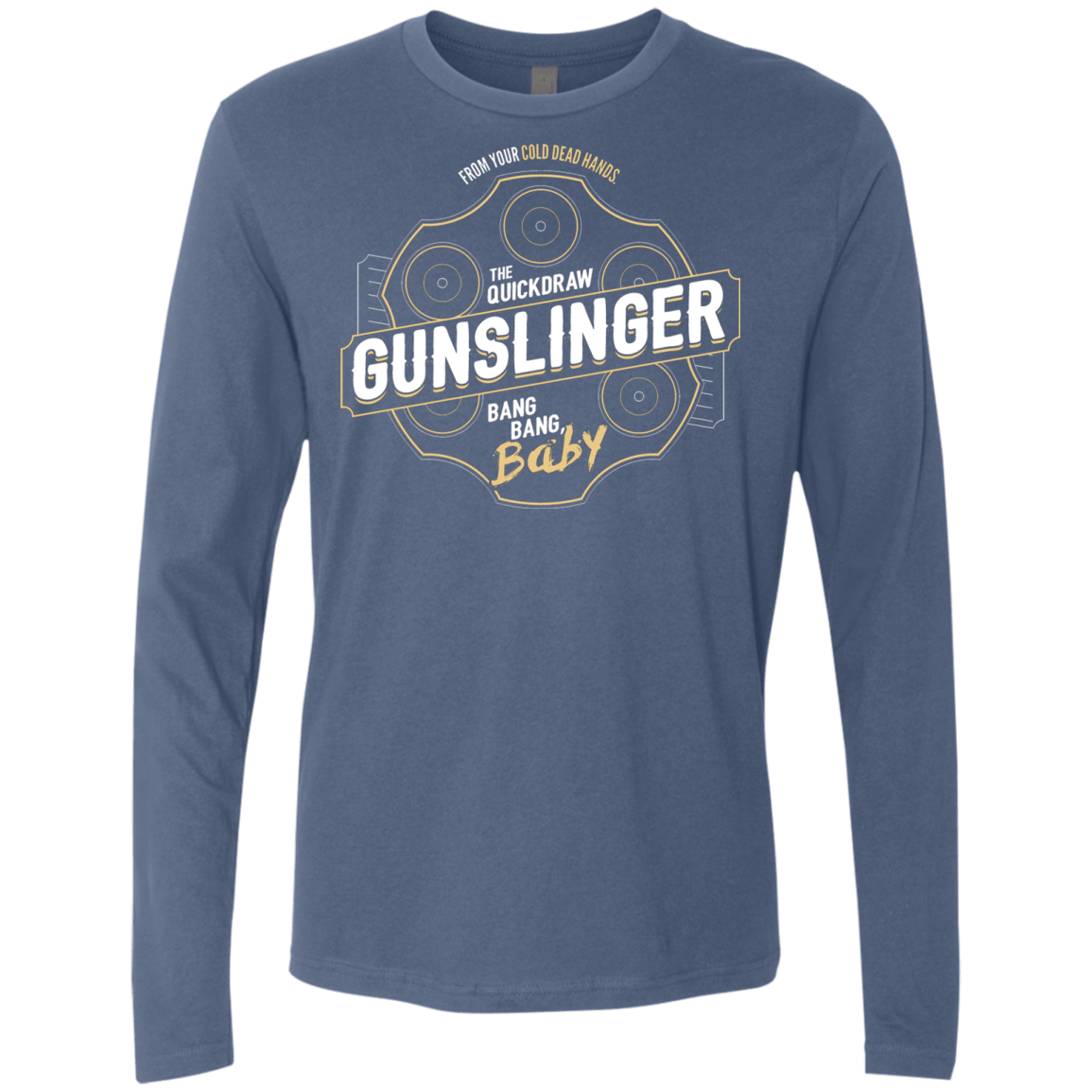 T-Shirts Indigo / S Gunslinger Men's Premium Long Sleeve