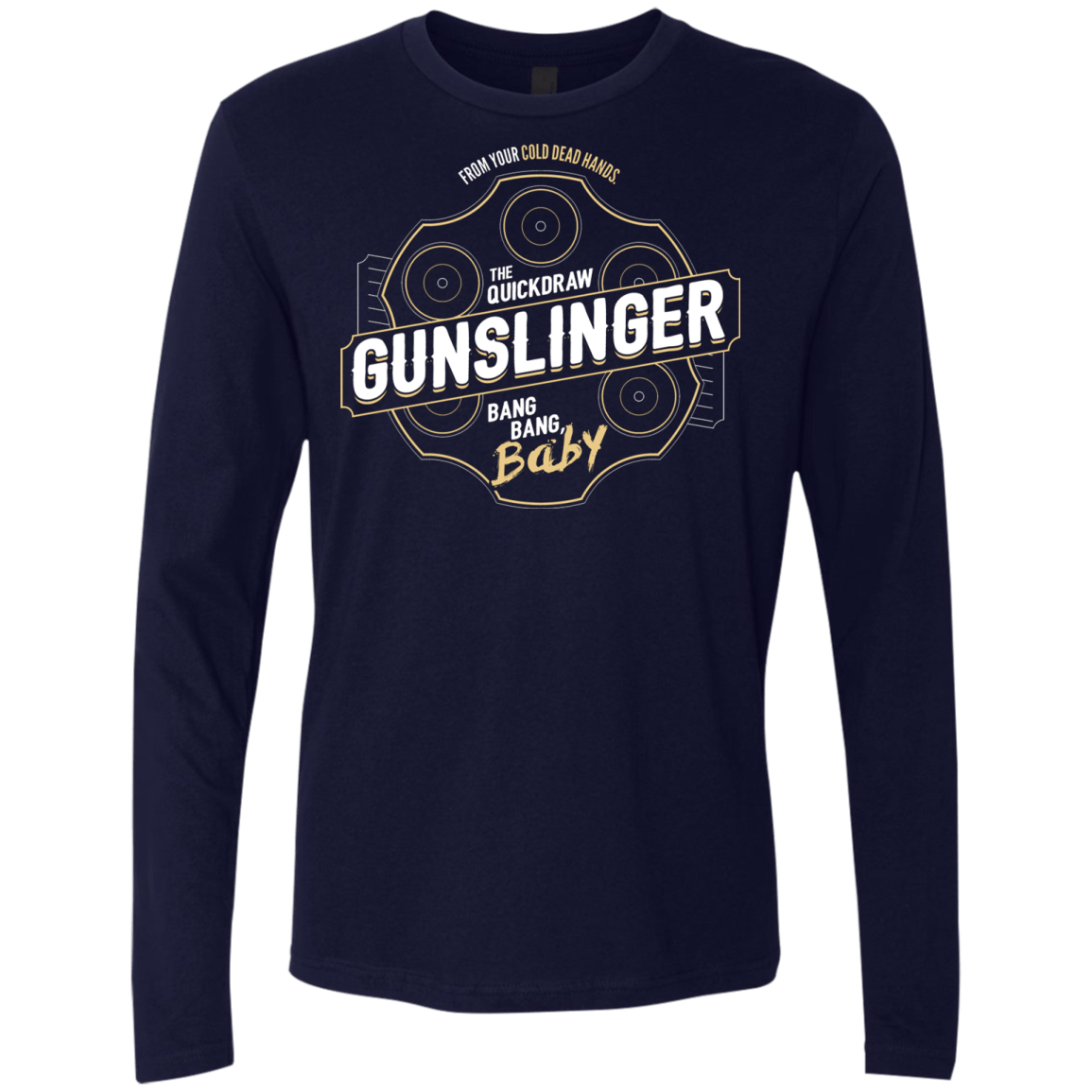 T-Shirts Midnight Navy / S Gunslinger Men's Premium Long Sleeve