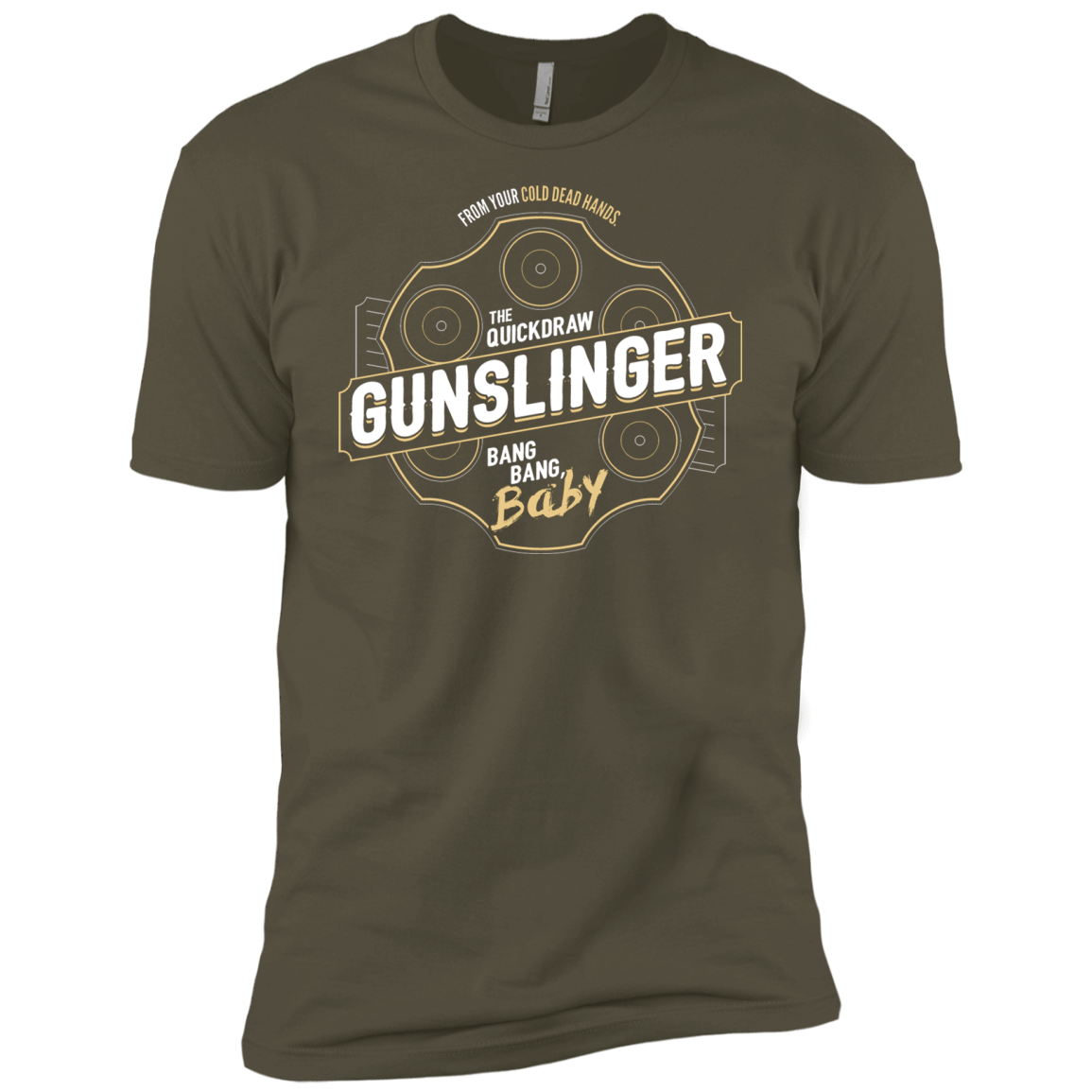 T-Shirts Military Green / X-Small Gunslinger Men's Premium T-Shirt