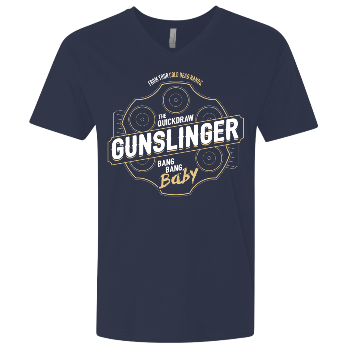T-Shirts Midnight Navy / X-Small Gunslinger Men's Premium V-Neck