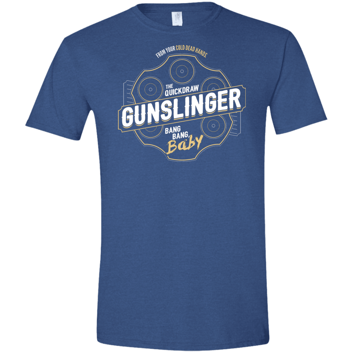 T-Shirts Heather Royal / X-Small Gunslinger Men's Semi-Fitted Softstyle
