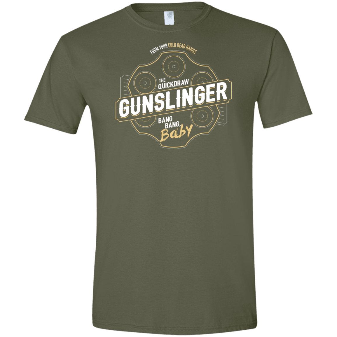 T-Shirts Military Green / S Gunslinger Men's Semi-Fitted Softstyle