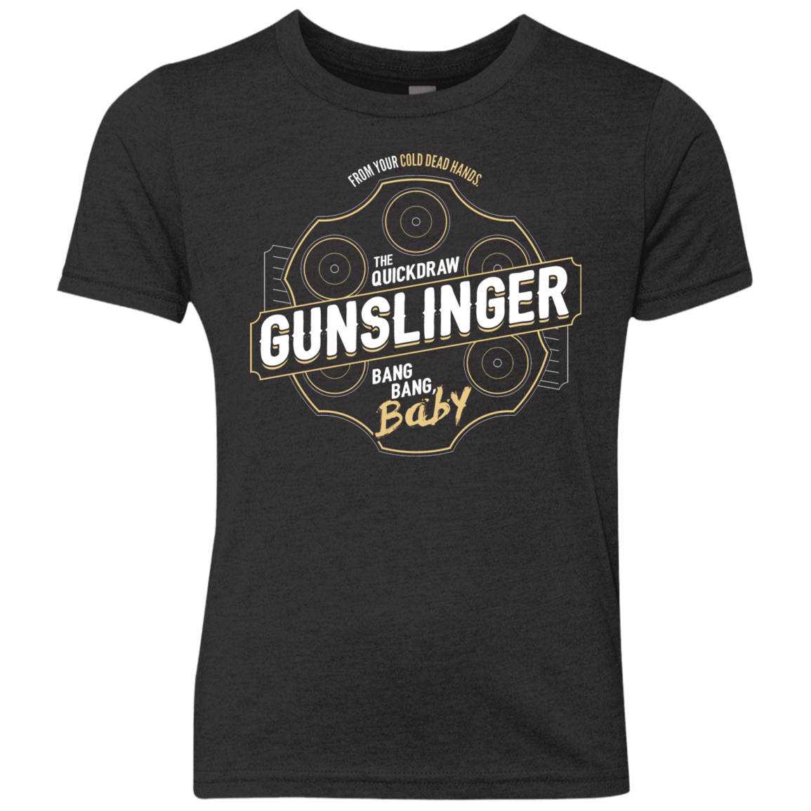 T-Shirts Vintage Black / YXS Gunslinger Youth Triblend T-Shirt