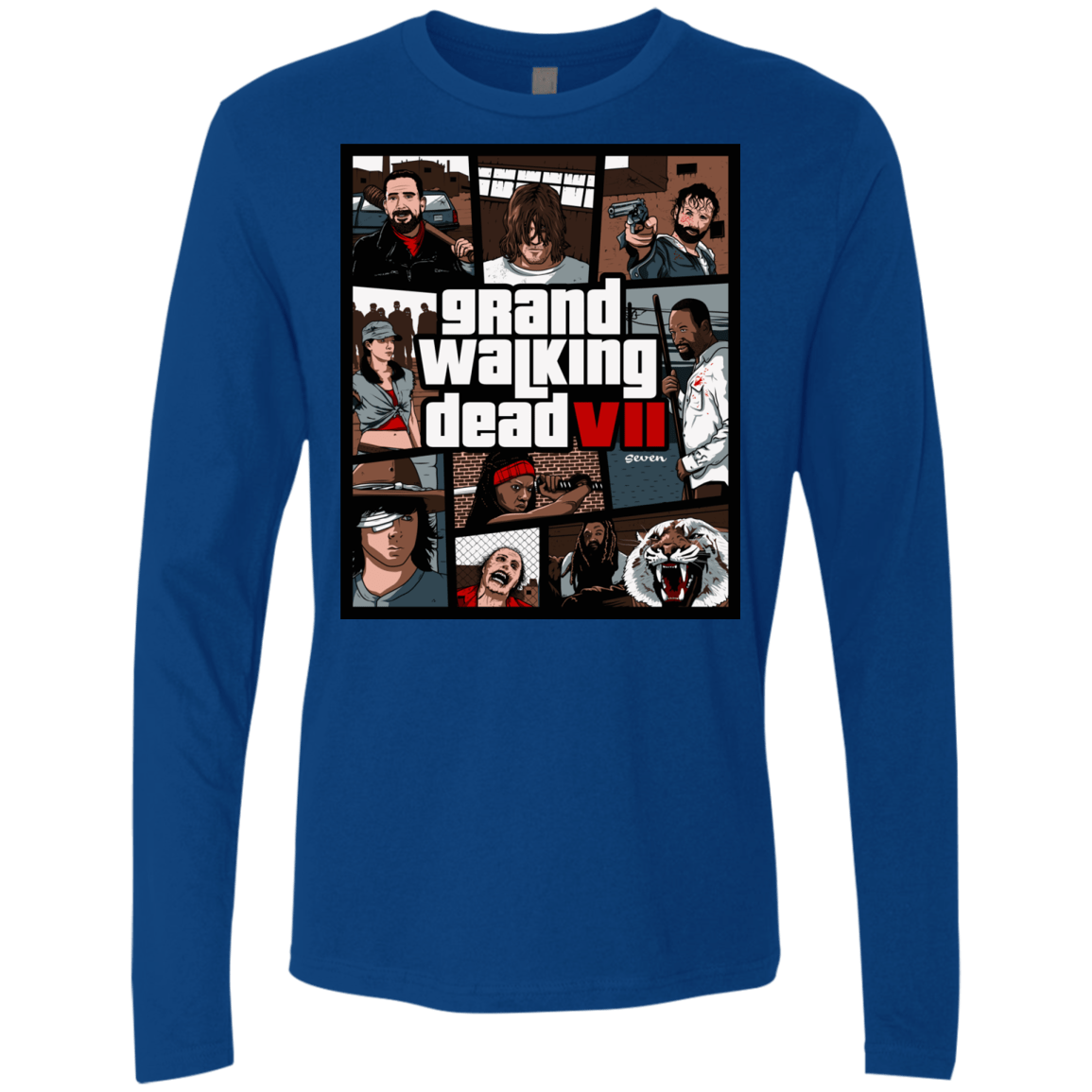 T-Shirts Royal / Small GWD7 Men's Premium Long Sleeve