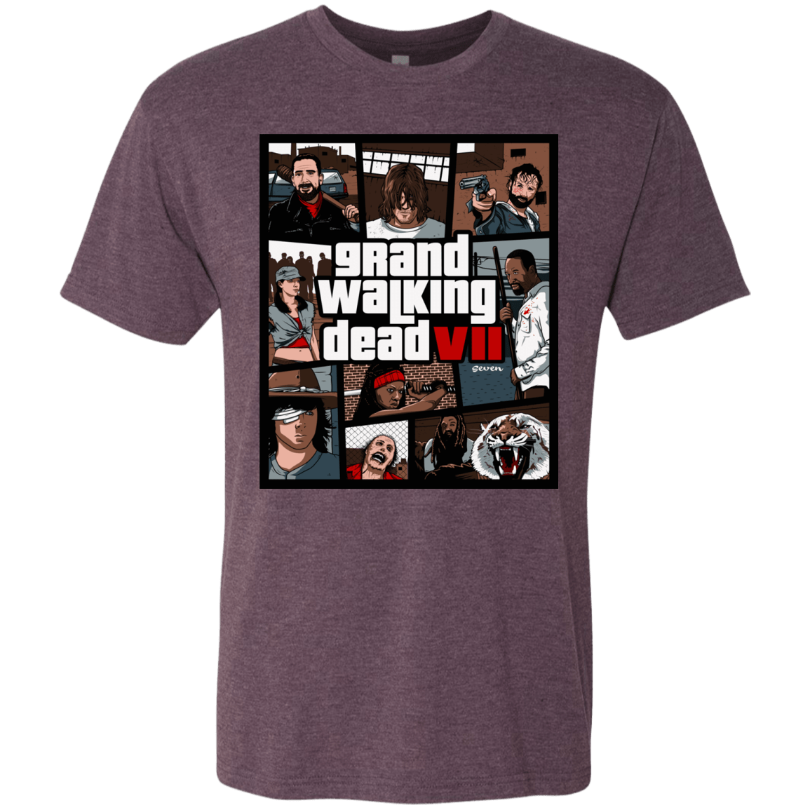 T-Shirts Vintage Purple / Small GWD7 Men's Triblend T-Shirt