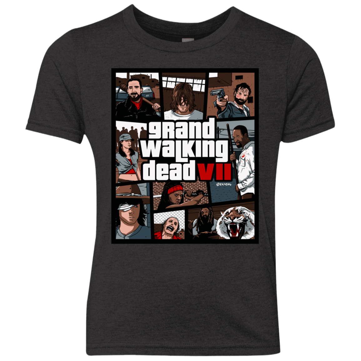 T-Shirts Vintage Black / YXS GWD7 Youth Triblend T-Shirt