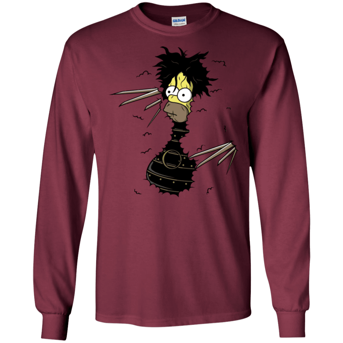 T-Shirts Maroon / S H. Scissorhands! Men's Long Sleeve T-Shirt