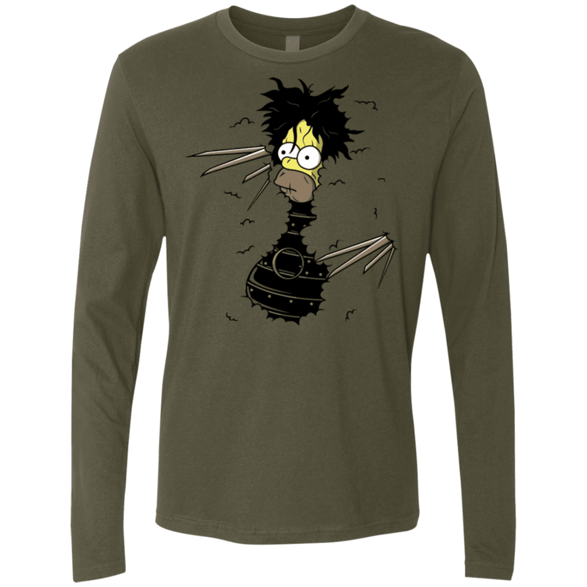 T-Shirts Military Green / S H. Scissorhands! Men's Premium Long Sleeve