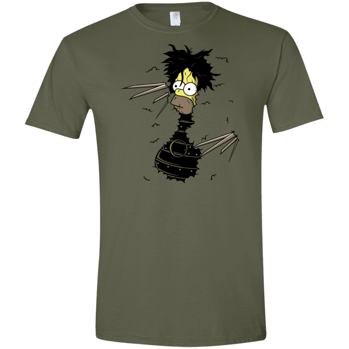 T-Shirts Military Green / S H. Scissorhands! Men's Semi-Fitted Softstyle