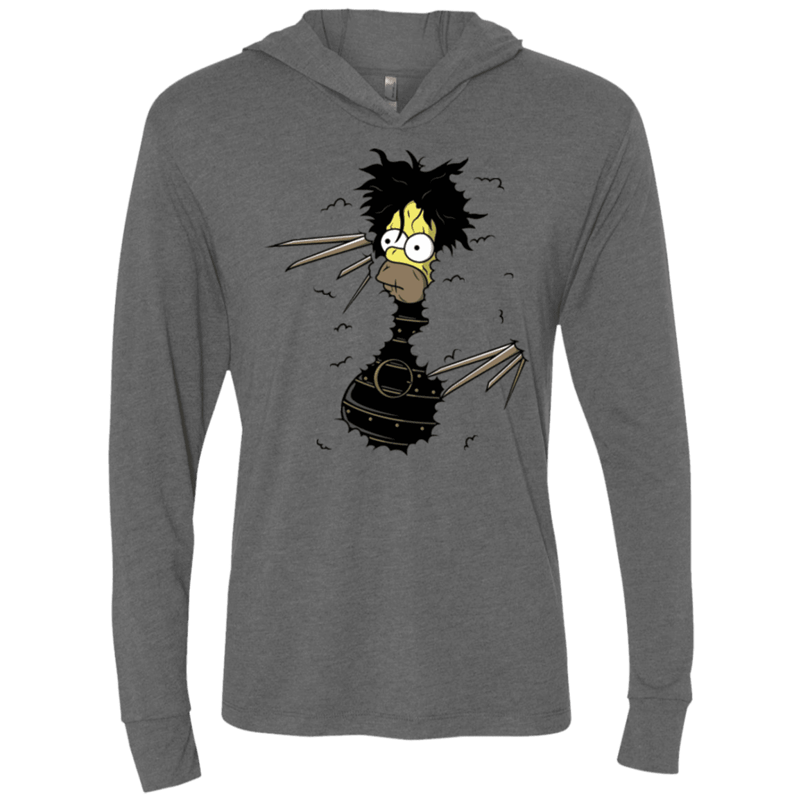 T-Shirts Premium Heather / X-Small H. Scissorhands! Triblend Long Sleeve Hoodie Tee