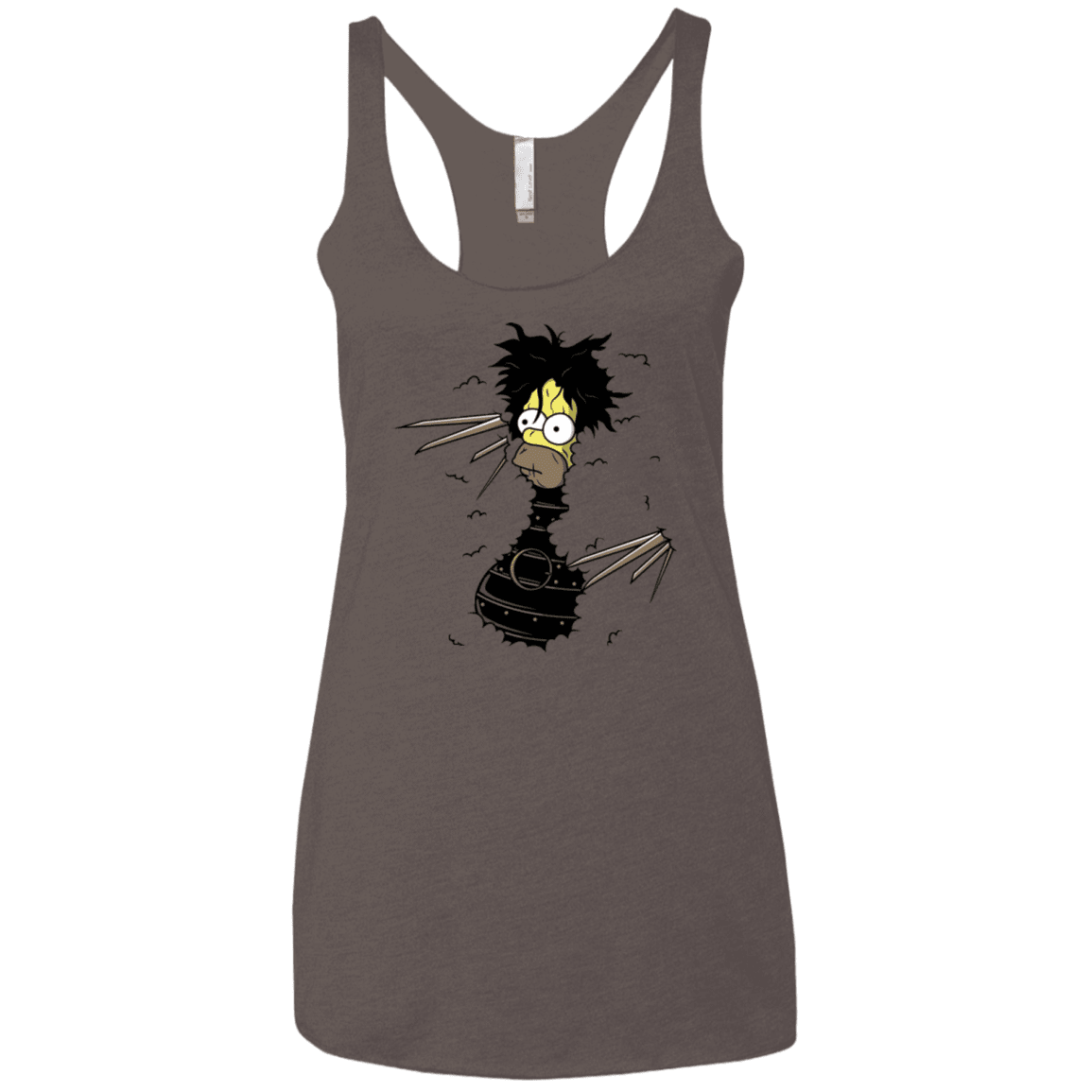 T-Shirts Macchiato / X-Small H. Scissorhands! Women's Triblend Racerback Tank