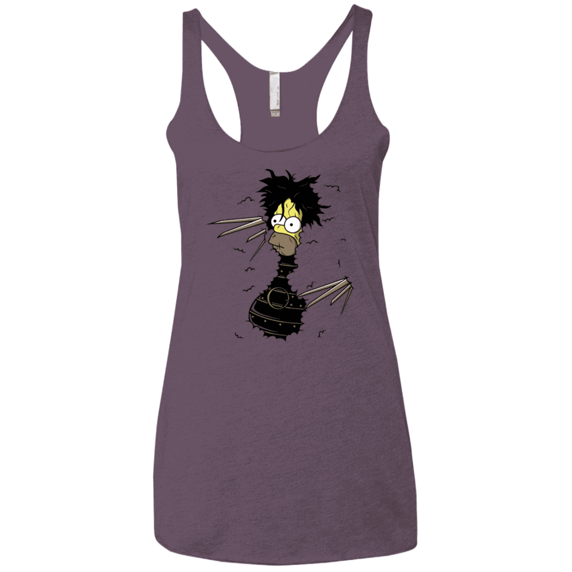 T-Shirts Vintage Purple / X-Small H. Scissorhands! Women's Triblend Racerback Tank