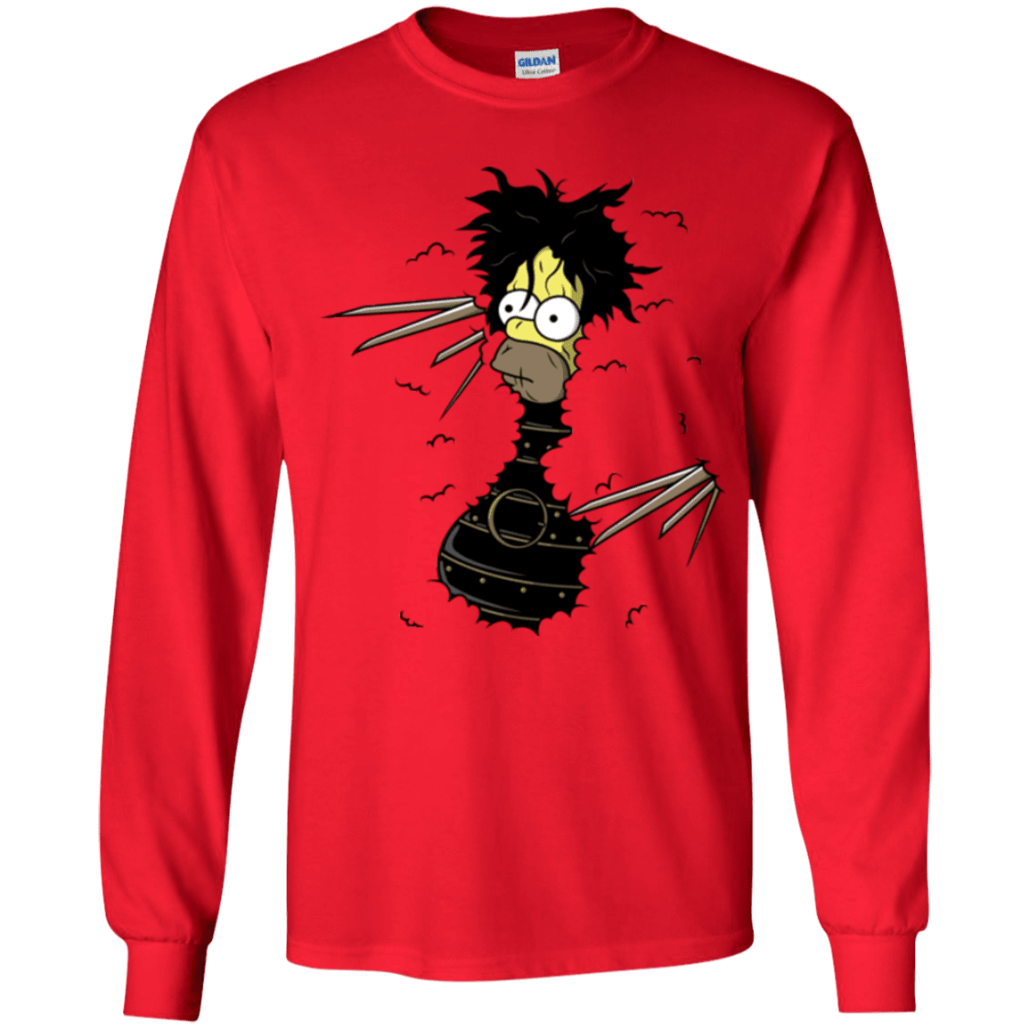 T-Shirts Red / YS H. Scissorhands! Youth Long Sleeve T-Shirt