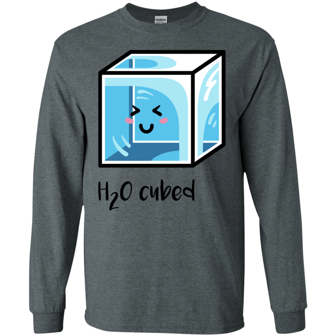 T-Shirts Dark Heather / S H2O Cubed Men's Long Sleeve T-Shirt