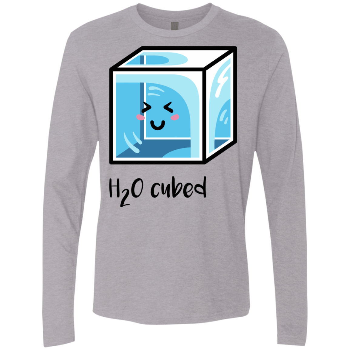 T-Shirts Heather Grey / S H2O Cubed Men's Premium Long Sleeve