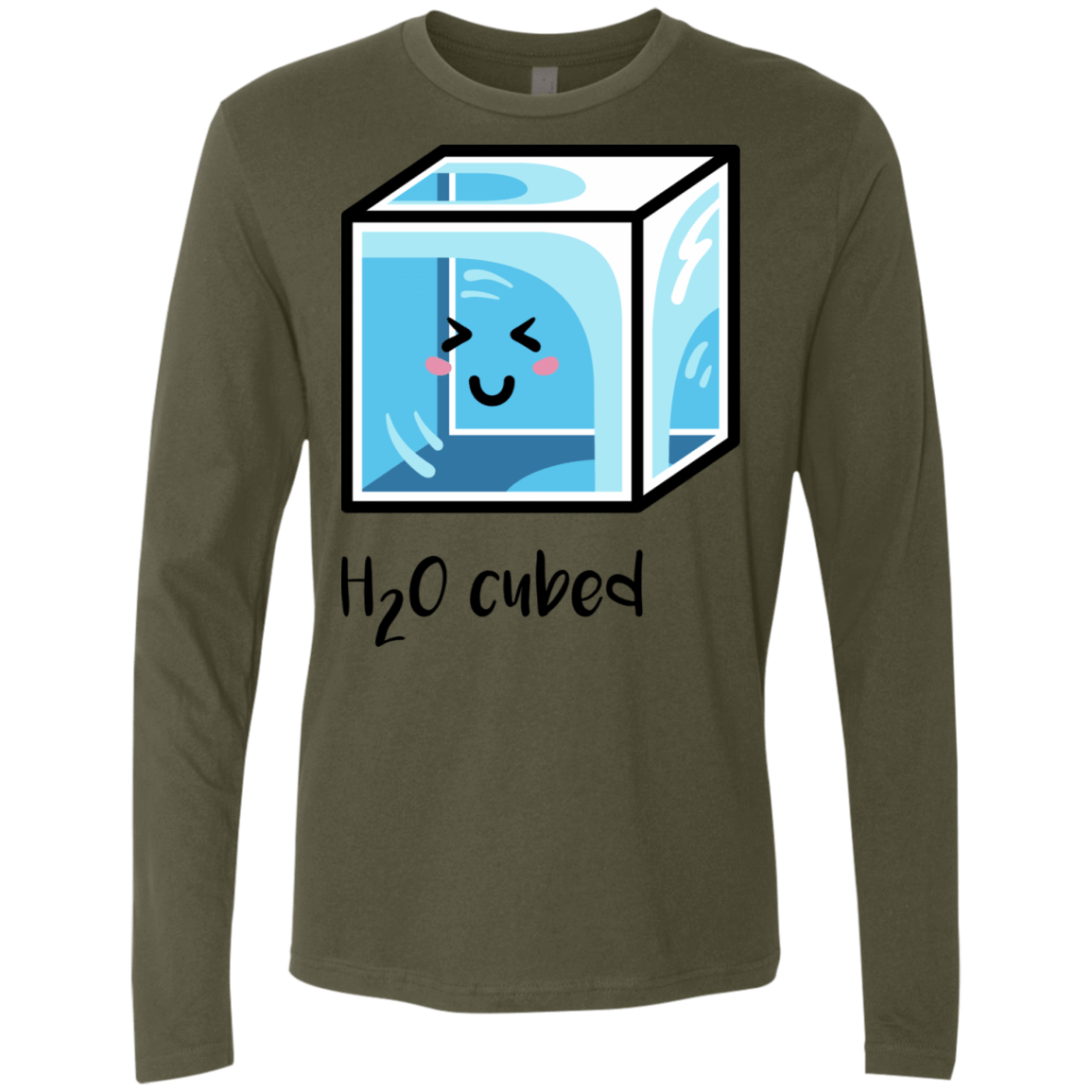 T-Shirts Military Green / S H2O Cubed Men's Premium Long Sleeve