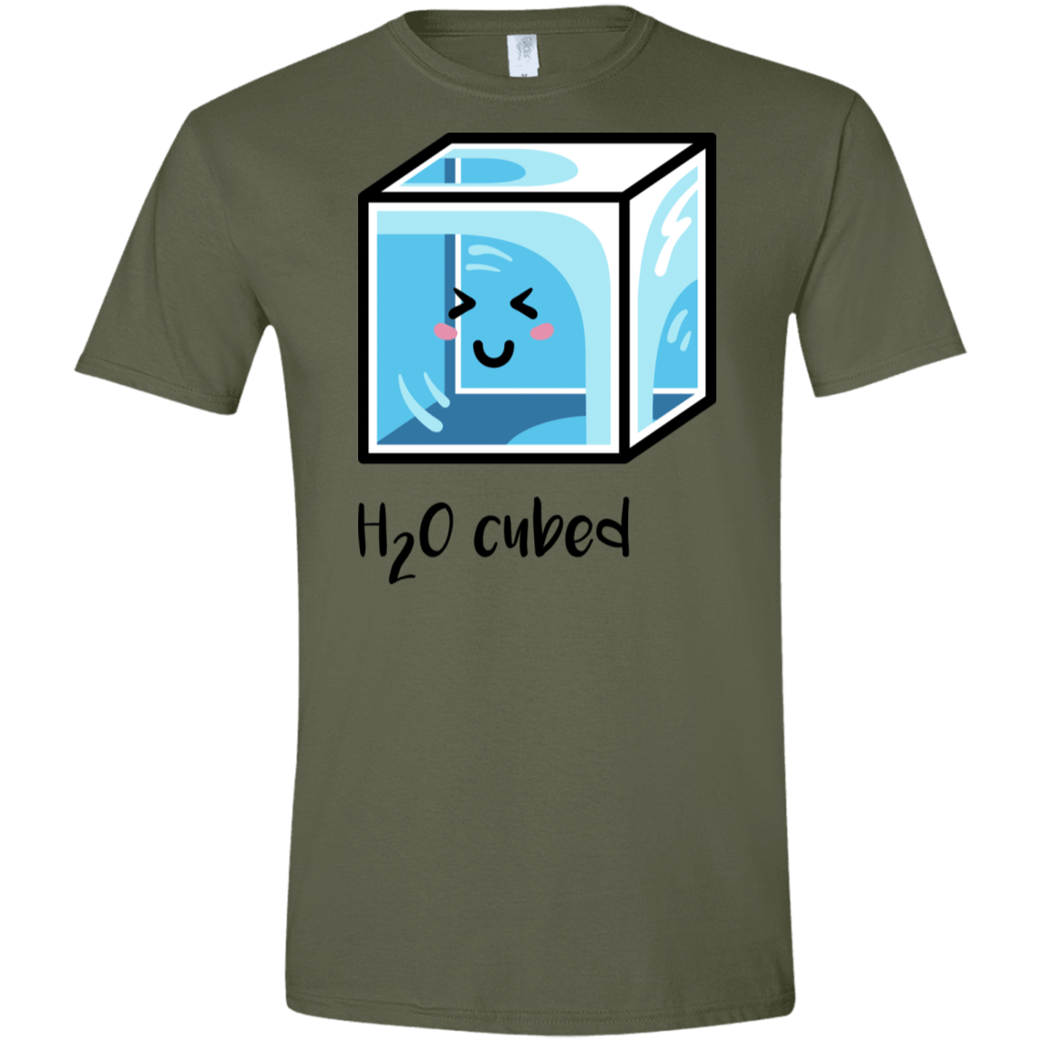 T-Shirts Military Green / S H2O Cubed Men's Semi-Fitted Softstyle