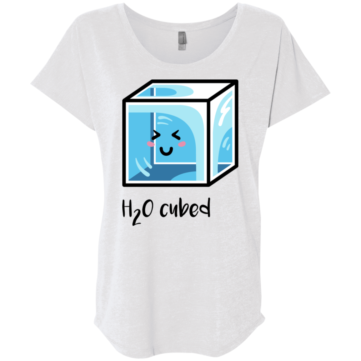 T-Shirts Heather White / X-Small H2O Cubed Triblend Dolman Sleeve