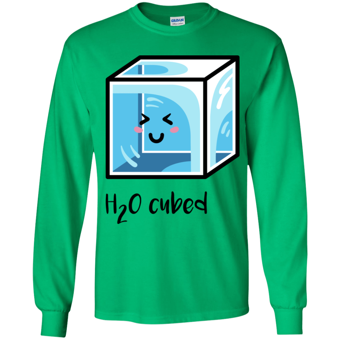 T-Shirts Irish Green / YS H2O Cubed Youth Long Sleeve T-Shirt