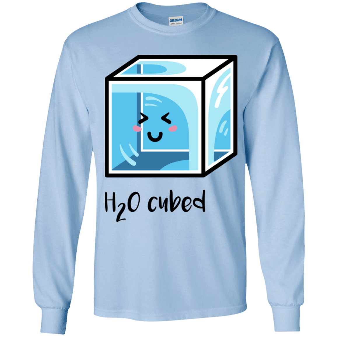T-Shirts Light Blue / YS H2O Cubed Youth Long Sleeve T-Shirt