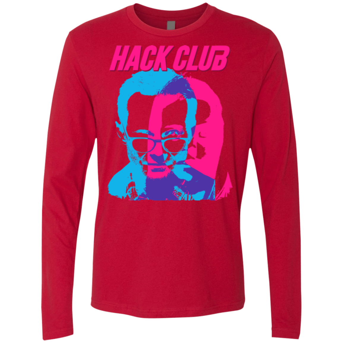 T-Shirts Red / Small Hack Club Men's Premium Long Sleeve