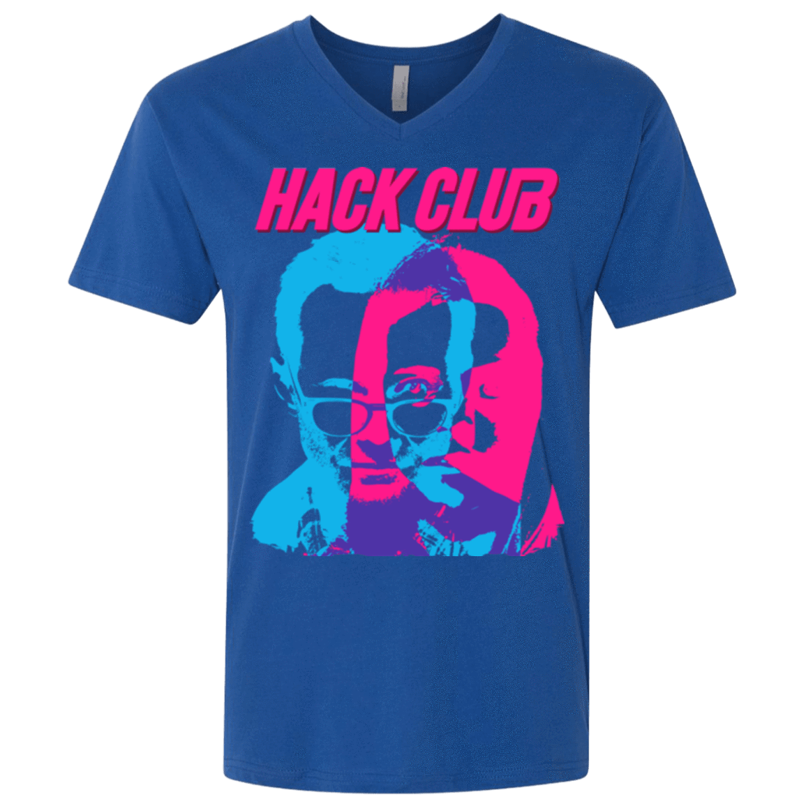 T-Shirts Royal / X-Small Hack Club Men's Premium V-Neck