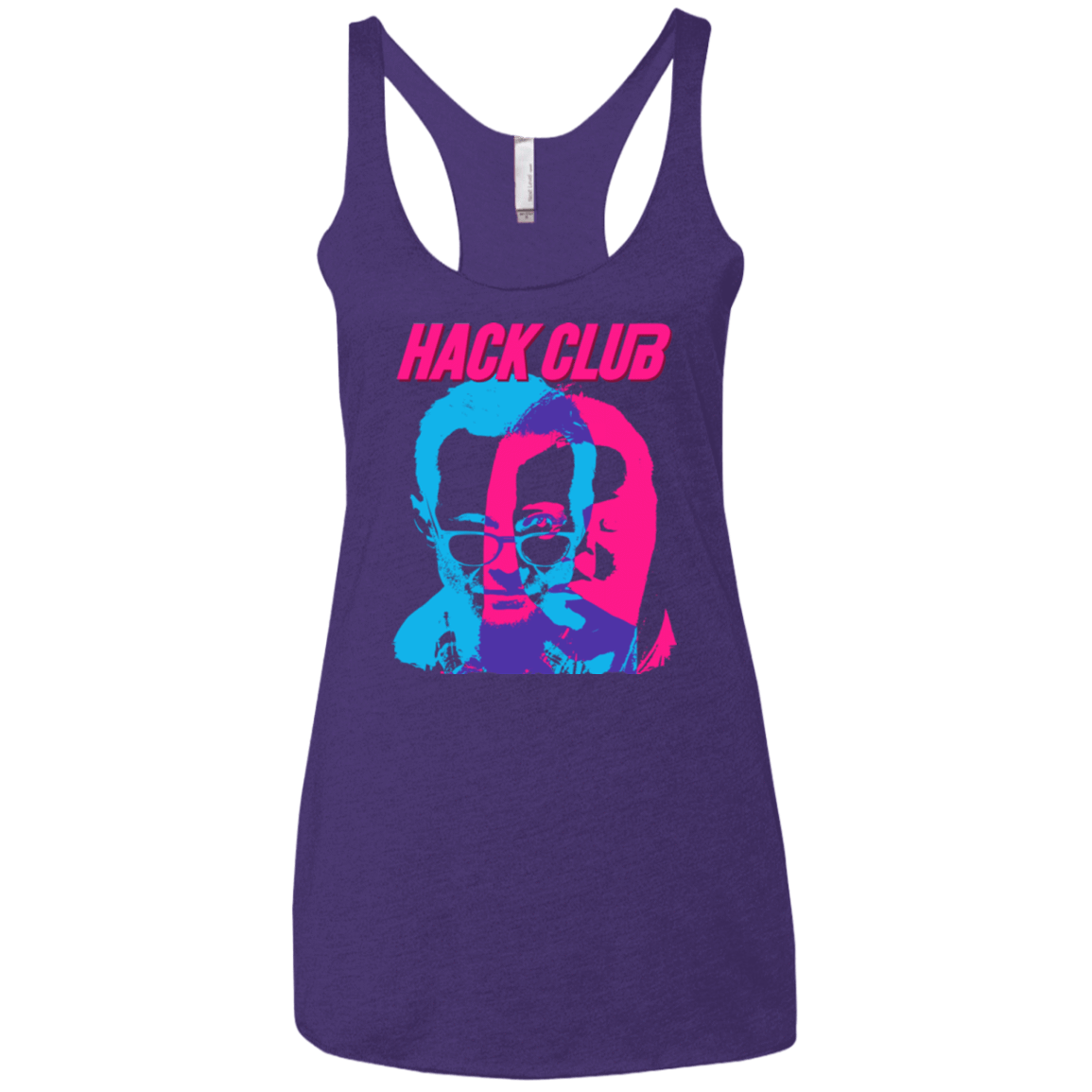 T-Shirts Purple / X-Small Hack Club Women's Triblend Racerback Tank