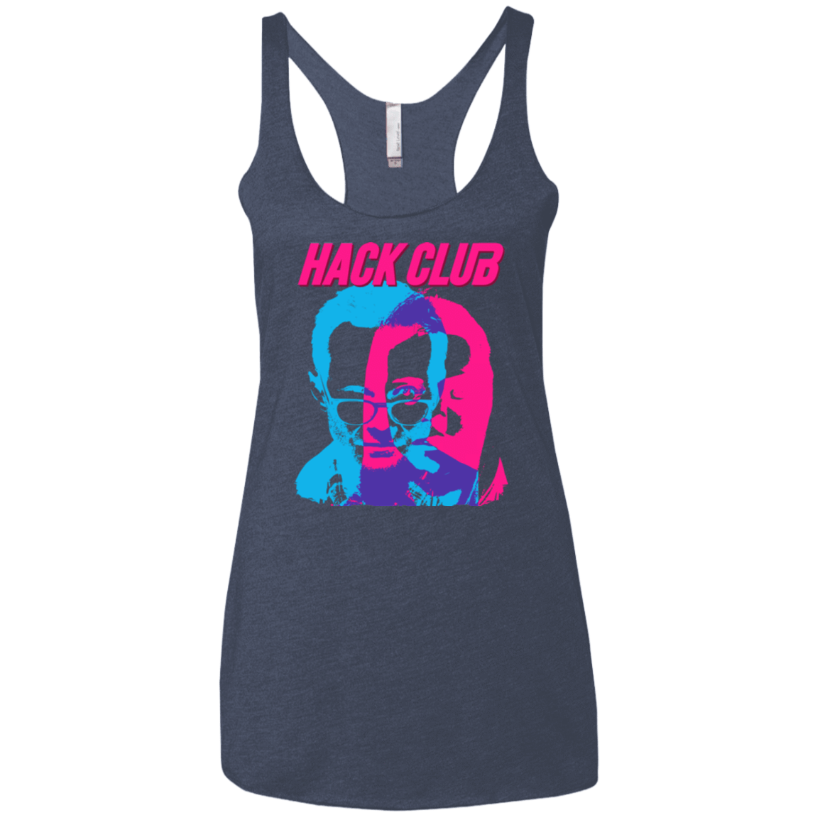 T-Shirts Vintage Navy / X-Small Hack Club Women's Triblend Racerback Tank