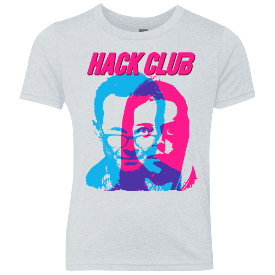 T-Shirts Heather White / YXS Hack Club Youth Triblend T-Shirt