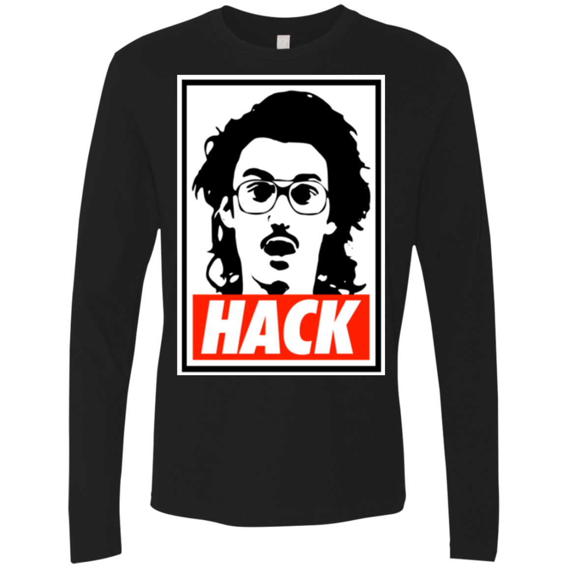 T-Shirts Black / Small Hack Men's Premium Long Sleeve
