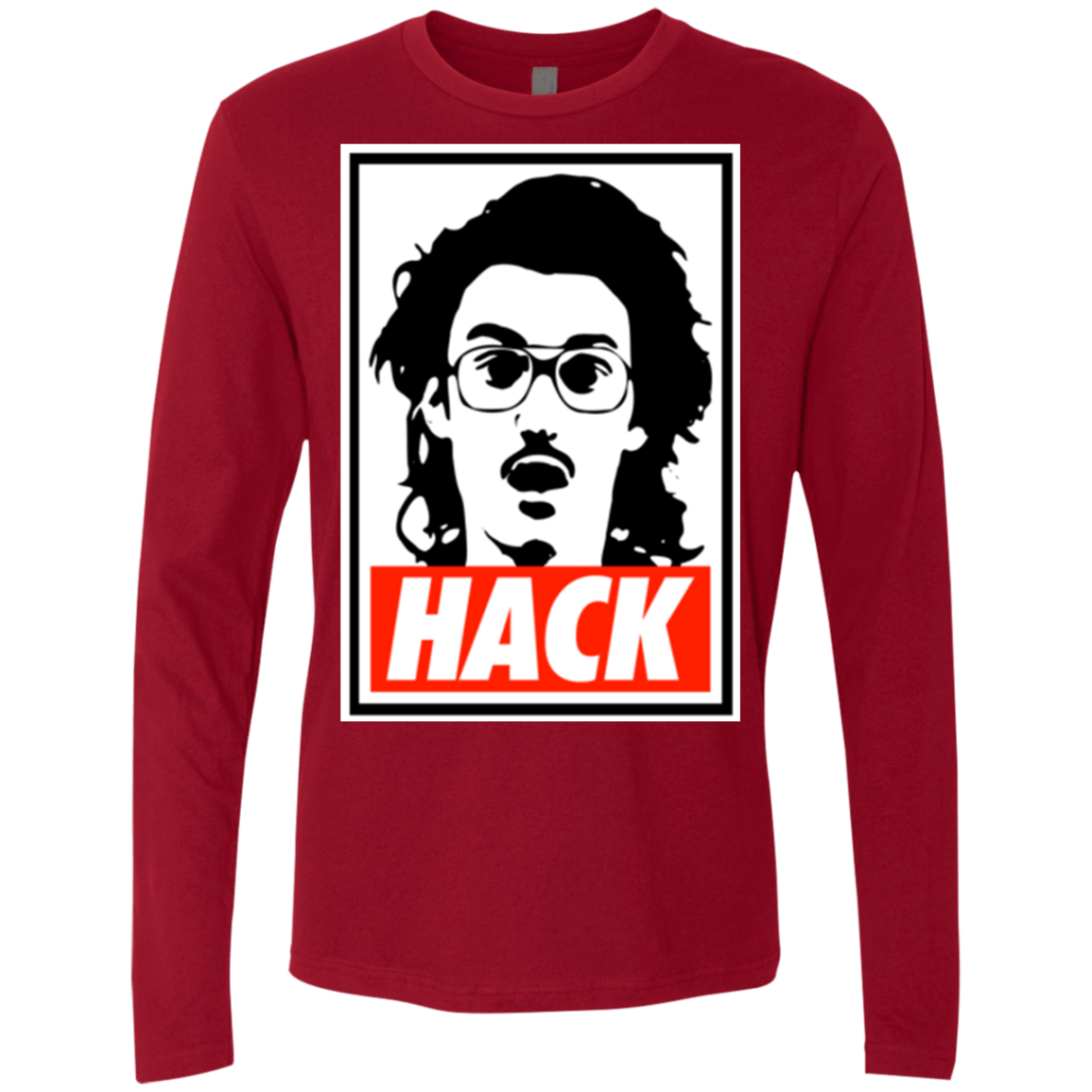 T-Shirts Cardinal / Small Hack Men's Premium Long Sleeve
