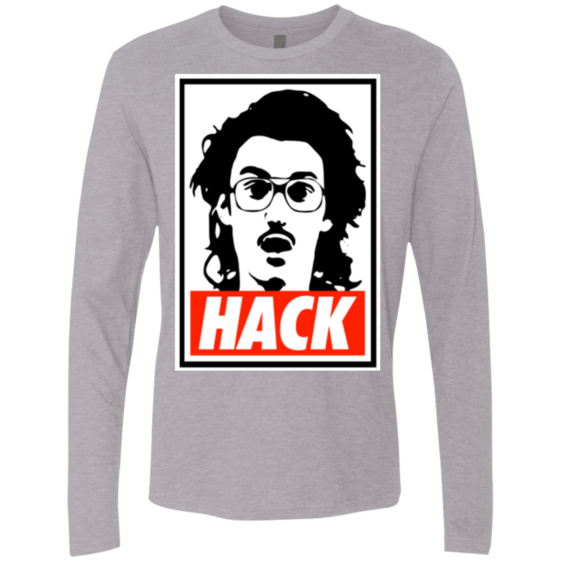 T-Shirts Heather Grey / Small Hack Men's Premium Long Sleeve